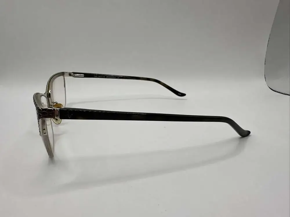ADRIENNE VITTADINI 1168 Brown Gold Women’s Eyeglasses 53/17-135 Frames ONLY